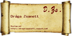 Drága Zsanett névjegykártya