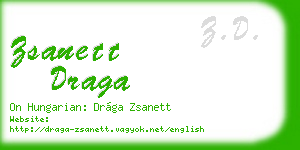 zsanett draga business card